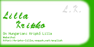 lilla kripko business card