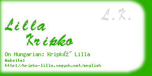 lilla kripko business card